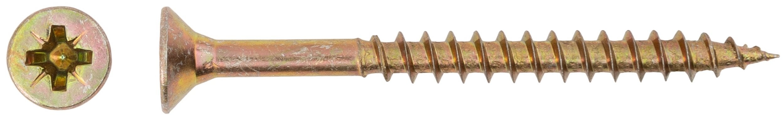 CHIPBOARD SCREW 4.0X45/30 YLW ZP20PCS G1