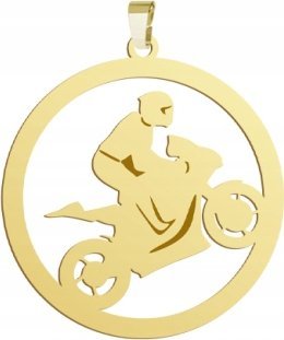 Radziszewska Jewellery Pozłacana Zawieszka Ścigacz GRAWER DEDYKACJA