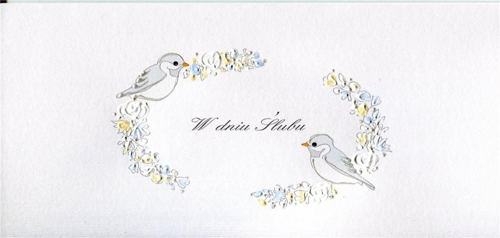 MAK Karnet Ślub DL S32 - Ptaki