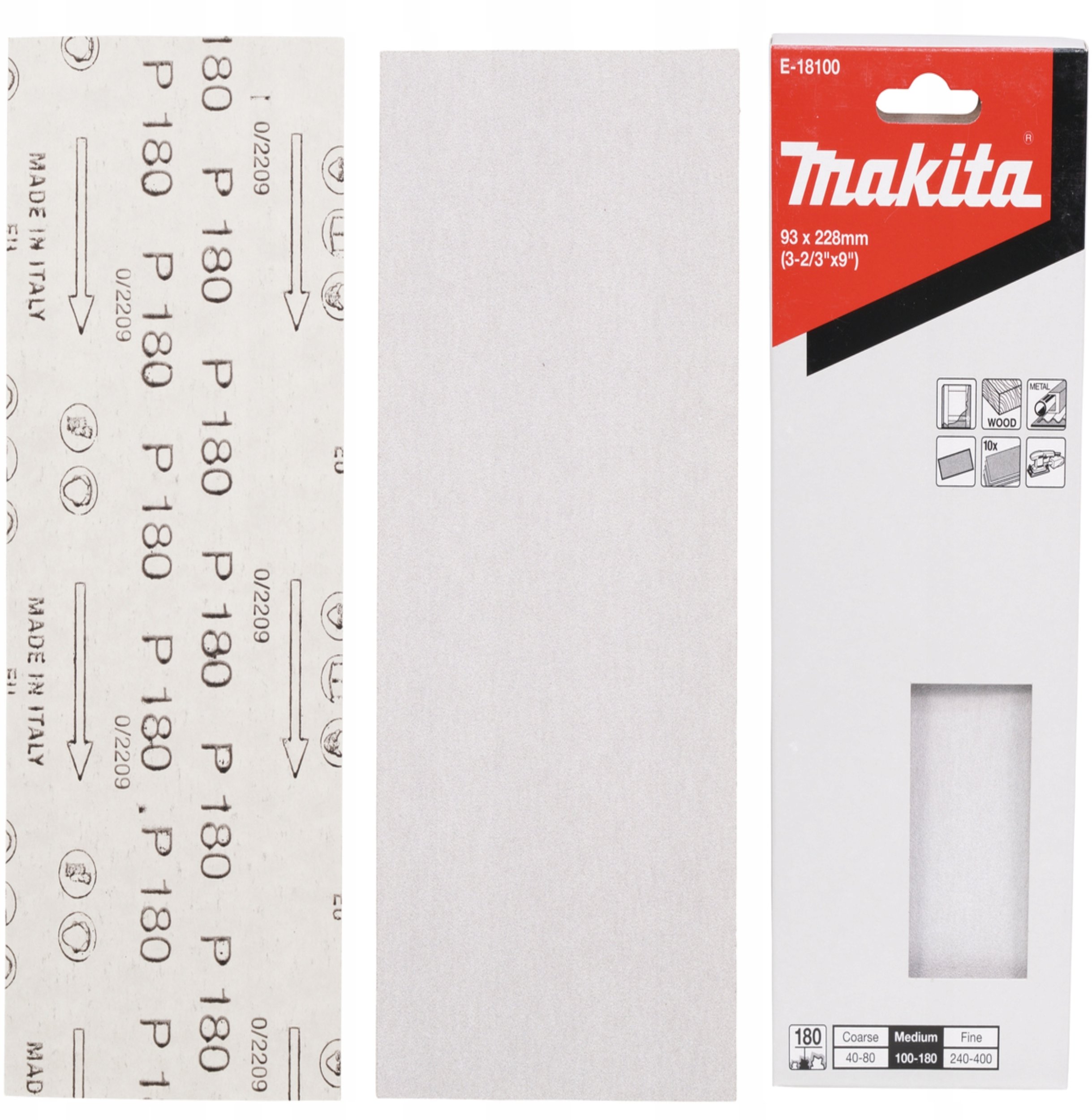 Makita PAPIER SZLIFIERSKI 228*93MM K180 10 SZT. FSC