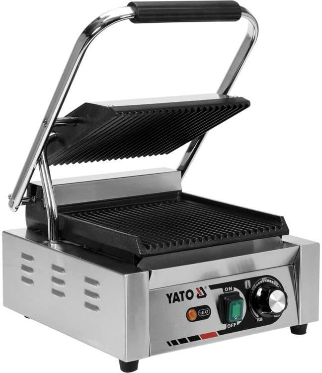 YATO GRILL KONTAKTOWY PANINI RYFLOWANY 44cm