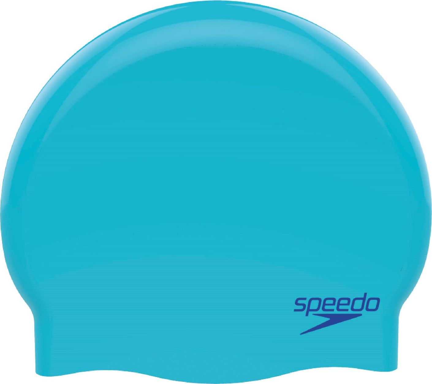 Speedo Speedo Czepek Pływacki 8-709908420 Plain Moulded Silicoce Junior Blue/blue Niebieski