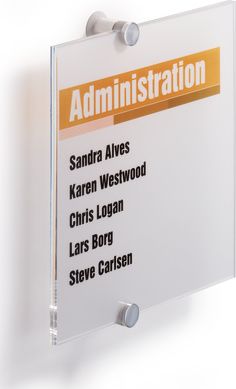 Durable TABLICZKA INFORMACYJNA 210 X 210 MM DURABLE CRYSTAL SIGN