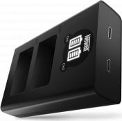 Ładowarka do aparatu Newell Ładowarka dwukanałowa Newell DL-USB-C do baterii EN-EL25