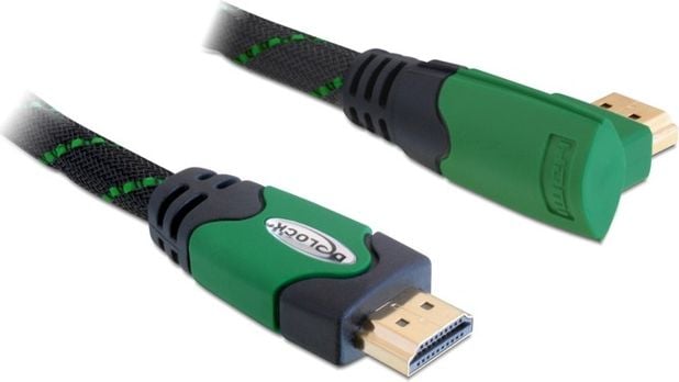 Kabel Delock HDMI - HDMI 3m czarny zielony (82953)