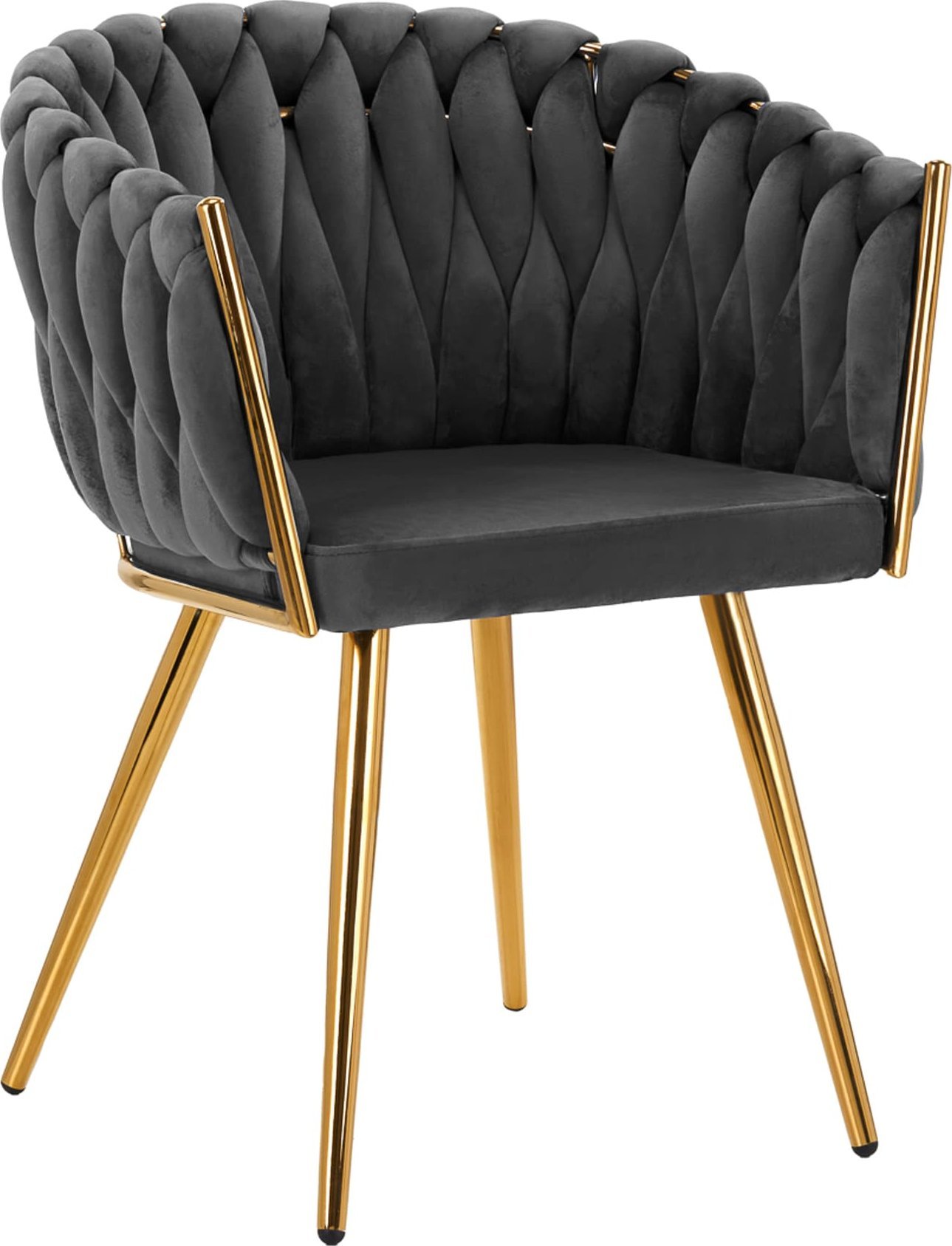 Activeshop 4Rico krzesło QS-GW06G aksamit szare