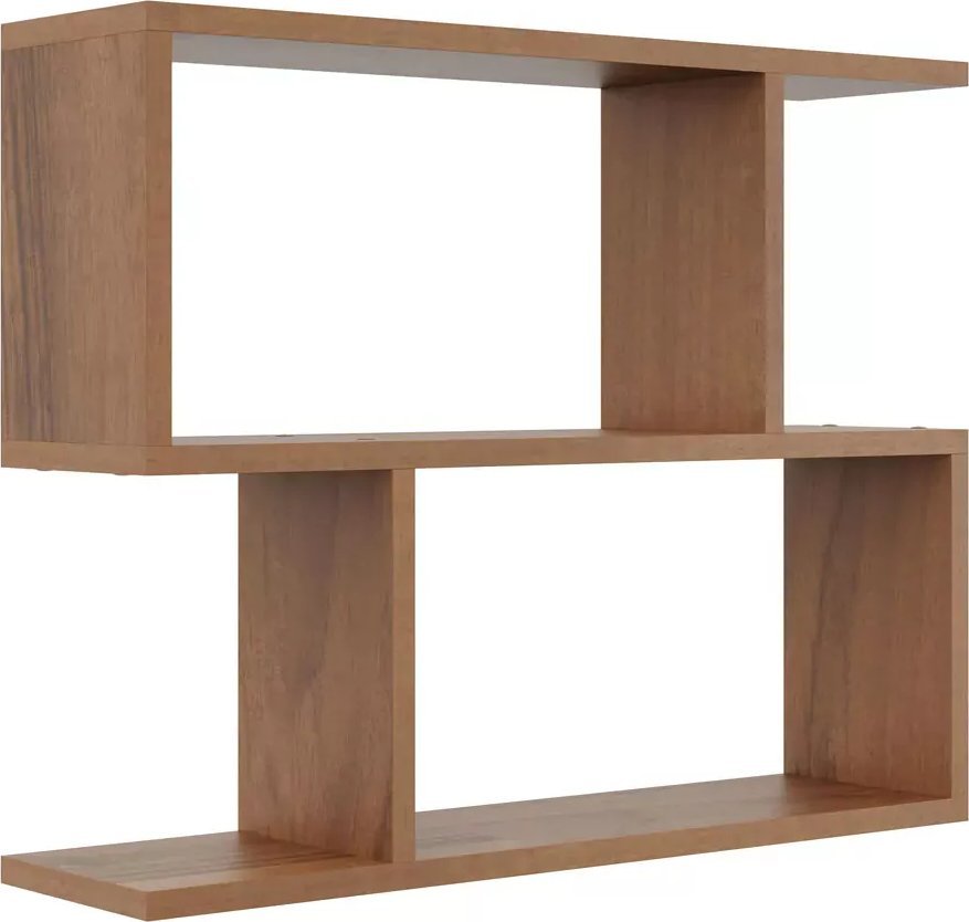 Elior Nowoczesna półka na ścianę w kolorze orzech - Artiso