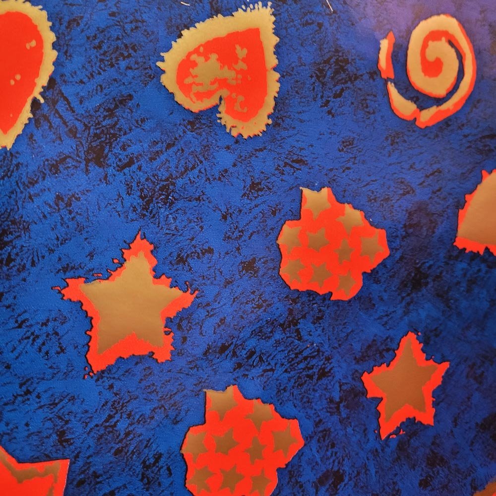 Fastima Papier walentynkowy do pakowania 57cmx2m 2m572 serca granatowe