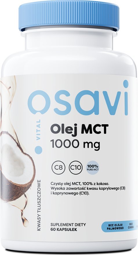 Osavi Osavi Olej MCT 1000 mg 60 kapsułek