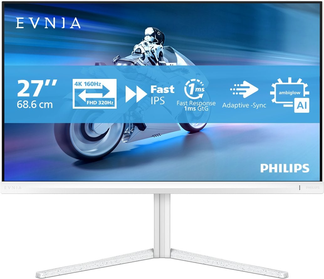 Philips Evnia 5000 27M2N5901A - LED-Monitor - Gaming - 68.5 cm (27") - 3840 x 2160 4K UHD (2160p) @ 160 Hz - Fast IPS - 450 cd/m2 - 1000:1 - DisplayHD