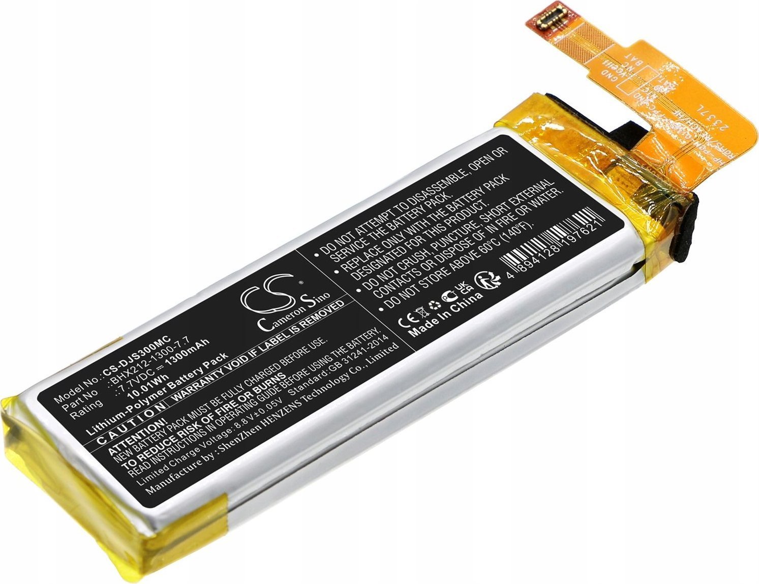 Cameron Sino Akumulator Bateria Typ Bhx212-1300-7.7 Do Kamery Dji Osmo Pocket 3 Pocket3 / Cs-djs300mc