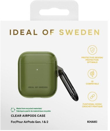 Słuchawki - Ideal of Sweden Etui na słuchawki AirPods Gen 1/2 Khaki