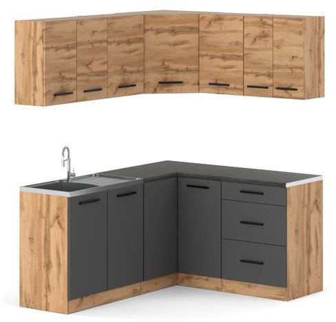 Kuchnia Danka 3.2m Nowoczesna Modułowa Z Blatem Wotan Wotan San Sebastian