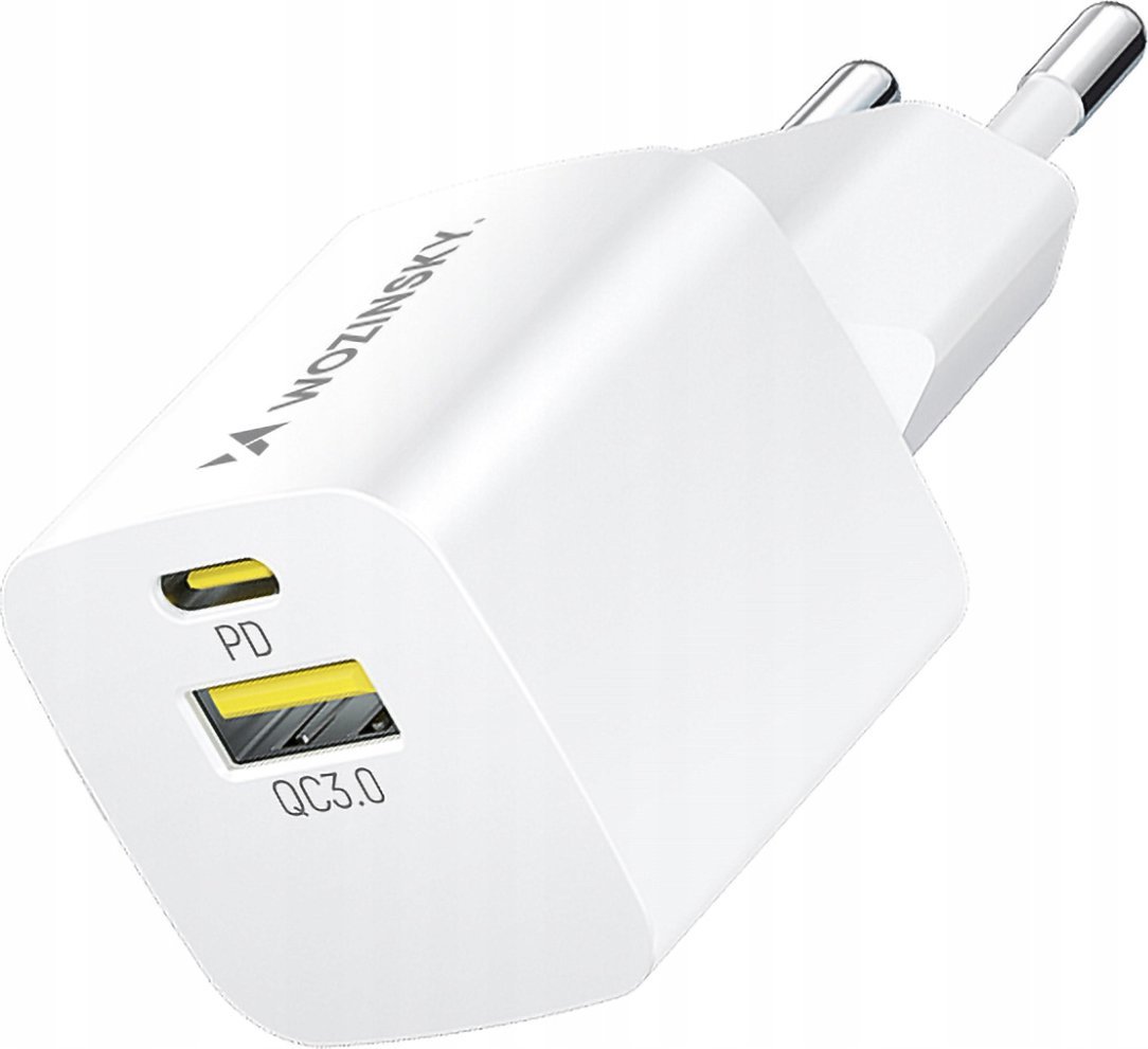 Ładowarka Wozinsky Ładowarka sieciowa Wozinsky WWCEAC GaN USB-A USB-C 33W - biała