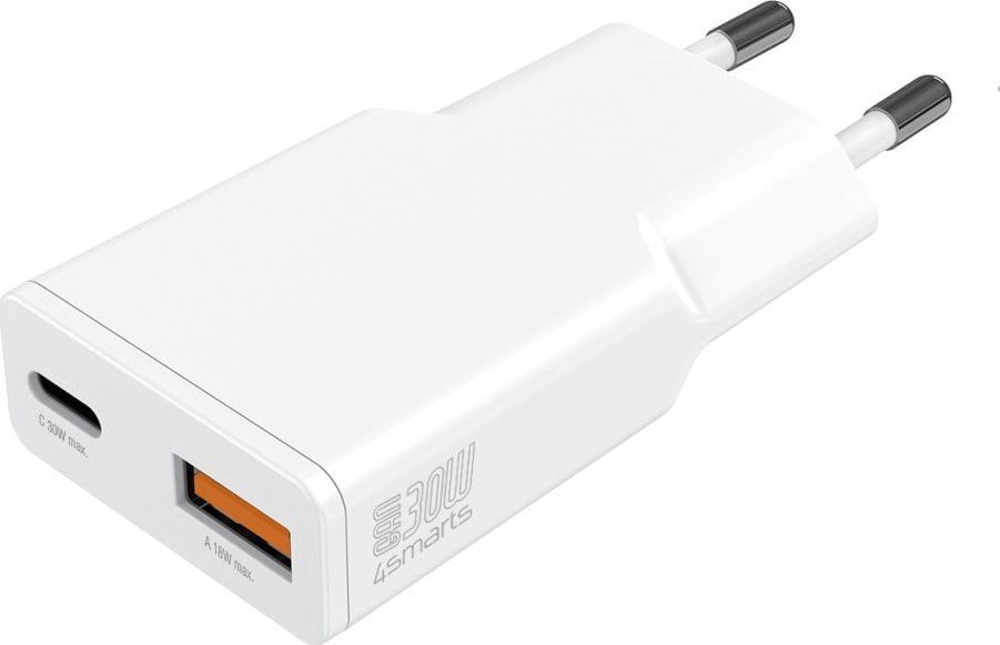 Ładowarka 4smarts Ładowarka sieciowa PDPlug Slim Duos 30W GaN USB-C+USB-A