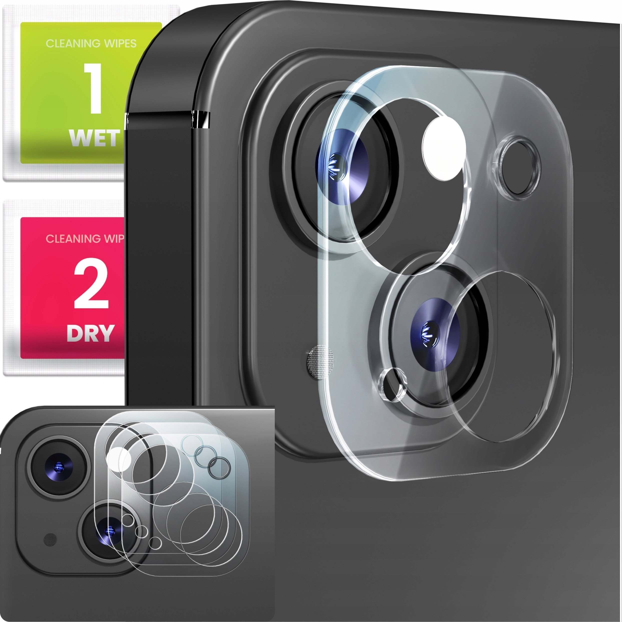 3-PAK Szkło Na Aparat Do Apple iPhone 15 / 15 Plus (Hartowane, Ochronne)