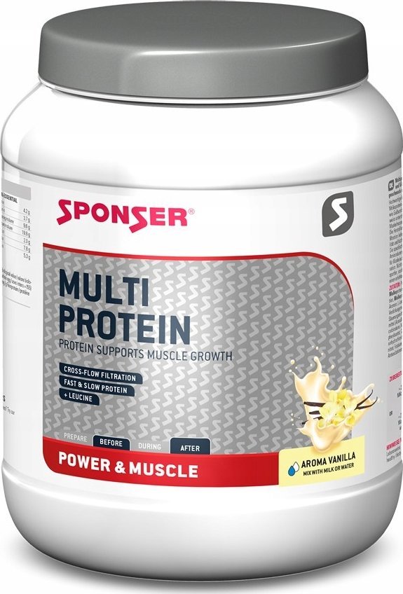 Sponser Odżywka SPONSER MULTI PROTEIN CFF Wanilia puszka 850g (NEW)
