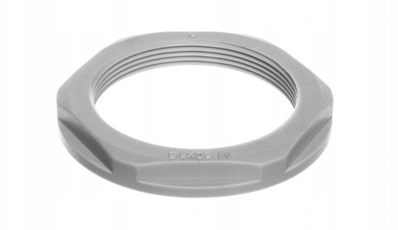 Nakrętka poliamidowa M50 KMK-PA jasnoszara M50 97822