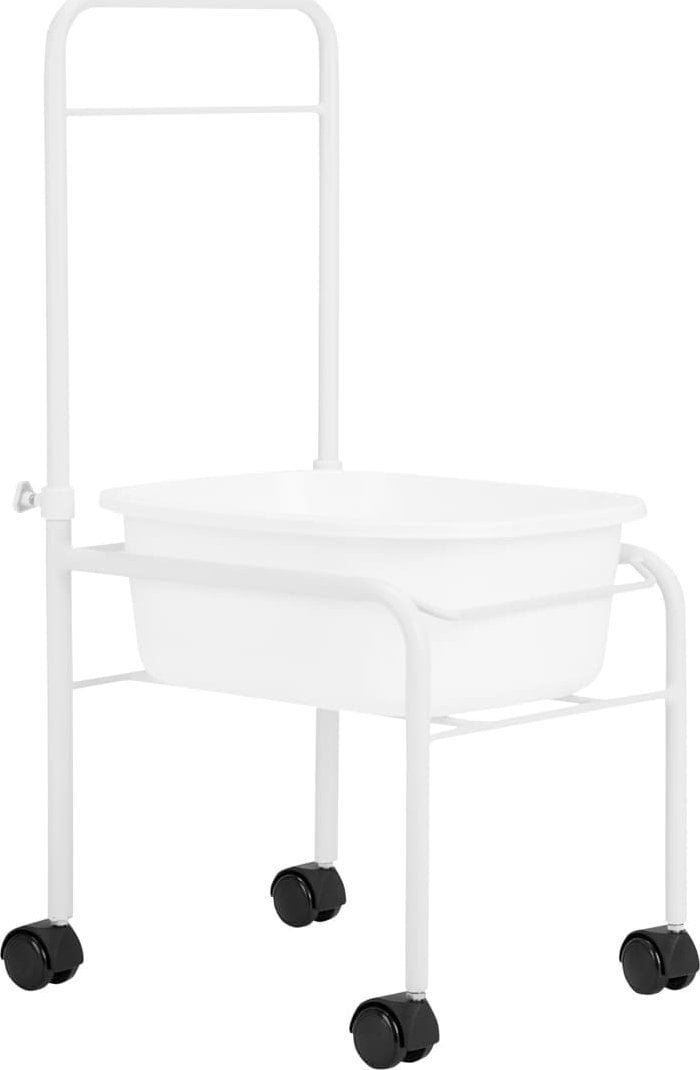 Activeshop Brodzik do pedicure na kółkach biały