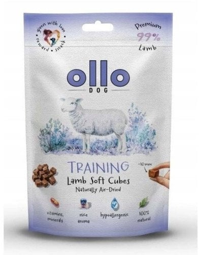Ollo Air Dried Lamb Cubes dla psa 80g