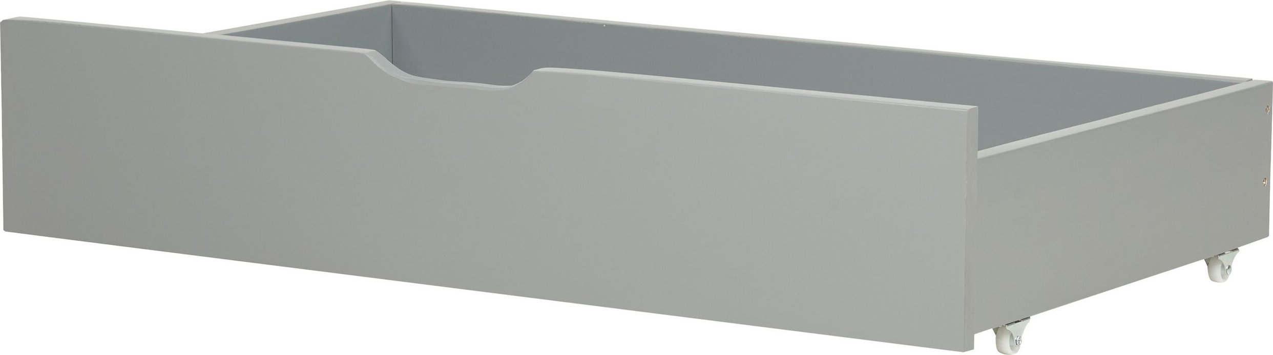 Beliani Zestaw 2 szuflad pod łóżko szary RUMILLY