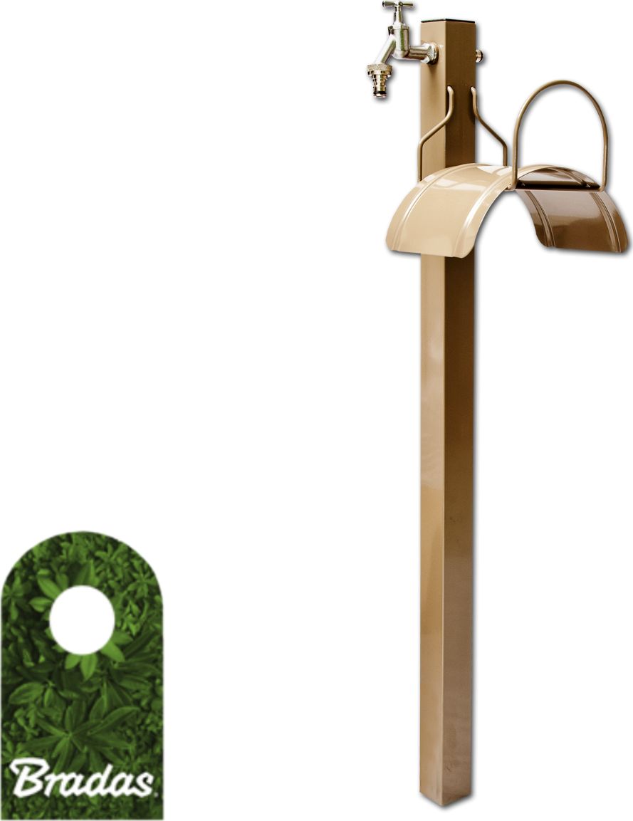 Bradas Kran ogrodowy z wieszakiem na wąż zestaw stacjonarny Bradas 1530