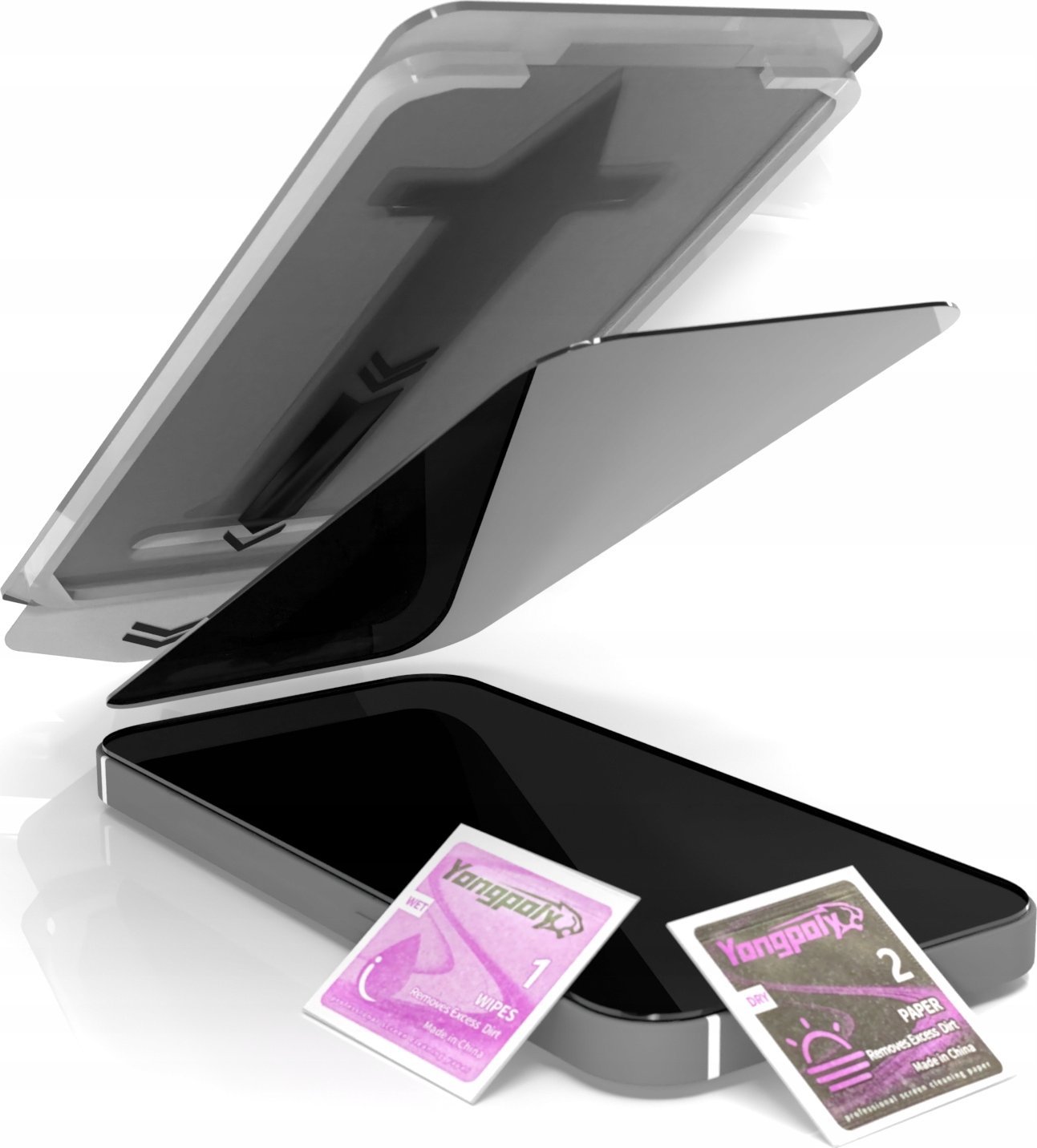 Hello Case SZKŁO DO IPHONE 14 Plus HARTOWANE PRYWATYZUJĄCE EZ-FIT 9H Ramka