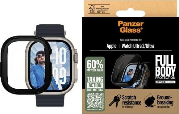 PanzerGlass Snappie Full Body Apple Watch Ultra 2 Czarny/Black 3724