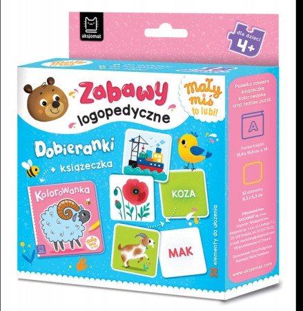 Mały miś to lubi! Zabawy logopedyczne