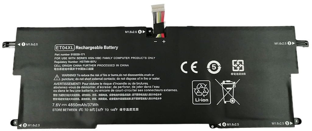 Laptop Battery for HP 36.86Wh