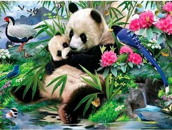 Norimpex Mozaika diamentowa 5D - Panda 40x30cm