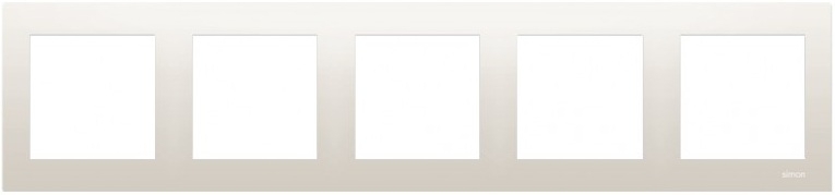 Kontakt-Simon Ramka pięciokrotna SIMON54 uniwersalna kremowe - DR5/41