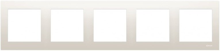 Kontakt-Simon Ramka pięciokrotna SIMON54 uniwersalna kremowe - DR5/41