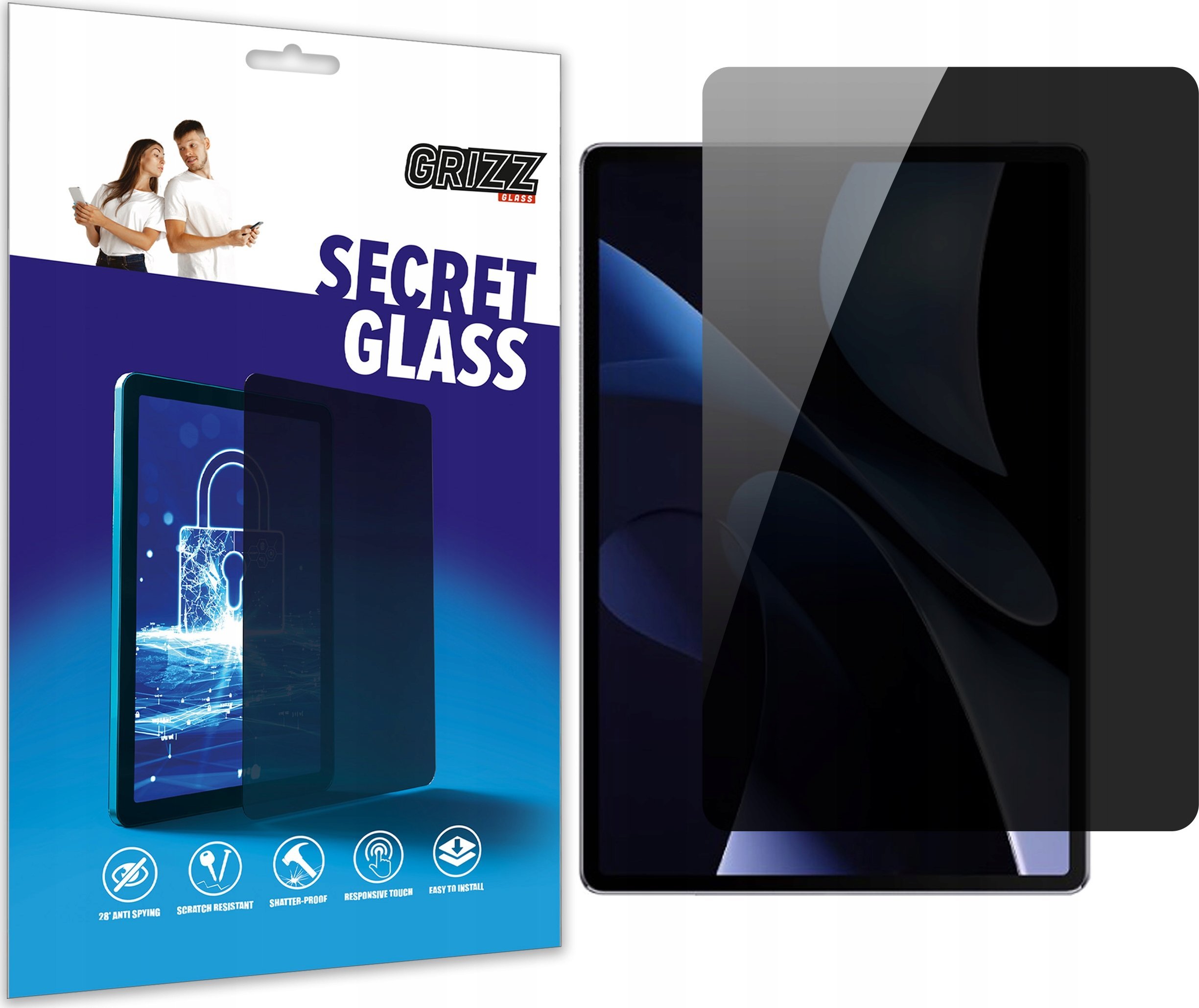 GrizzGlass Szkło prywatyzujące GrizzGlass SecretGlass do Huawei MatePad Air 2024