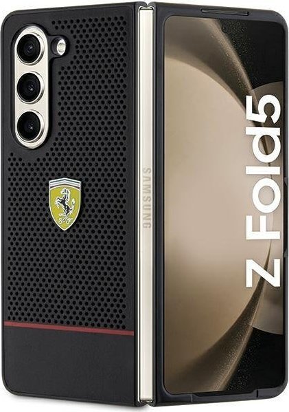 Ferrari FEHCZFD5PSEK Z Fold5 F946 czarny/black hardcase Perforated Line