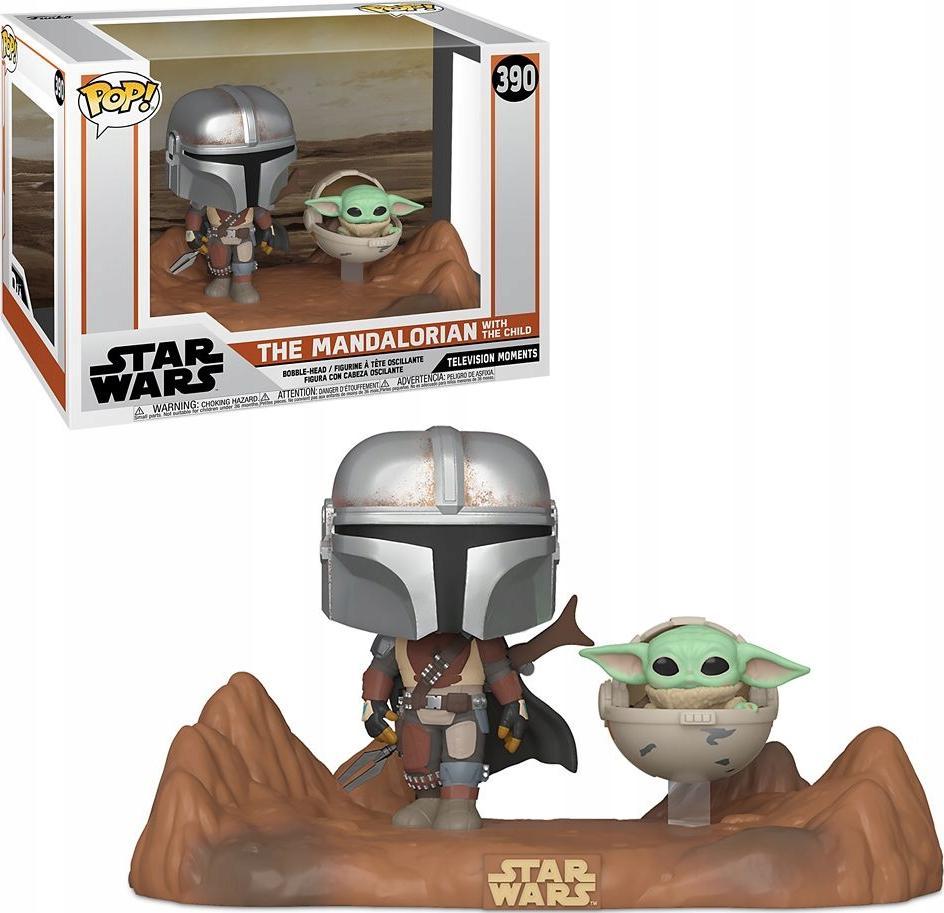 Figurka Funko Pop Funko POP TV Moments: Star Wars - The Mandalorian - The Mandalorian with The Child