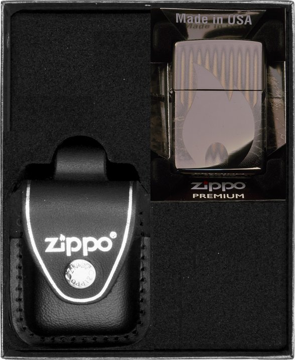 Zestaw ZIPPO Zapalniczka FLAME DESIGN 2 Prezentowy No3