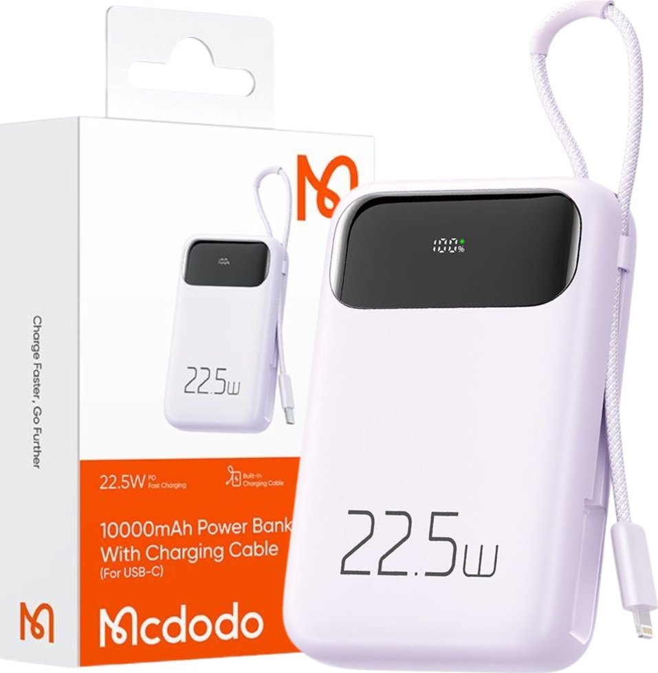 Powerbank Mcdodo Power Bank Mcdodo MC-3255 10000mAh, 22.5W, do Light (fiolet)
