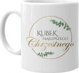 Koszulkowy Kubek najlepszego chrzestnego - kubek z nadrukiem