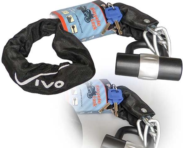 Vivo Zapięcie LQ-614 6x6x1000 mm + U-lock 110 mm na klucz czarny
