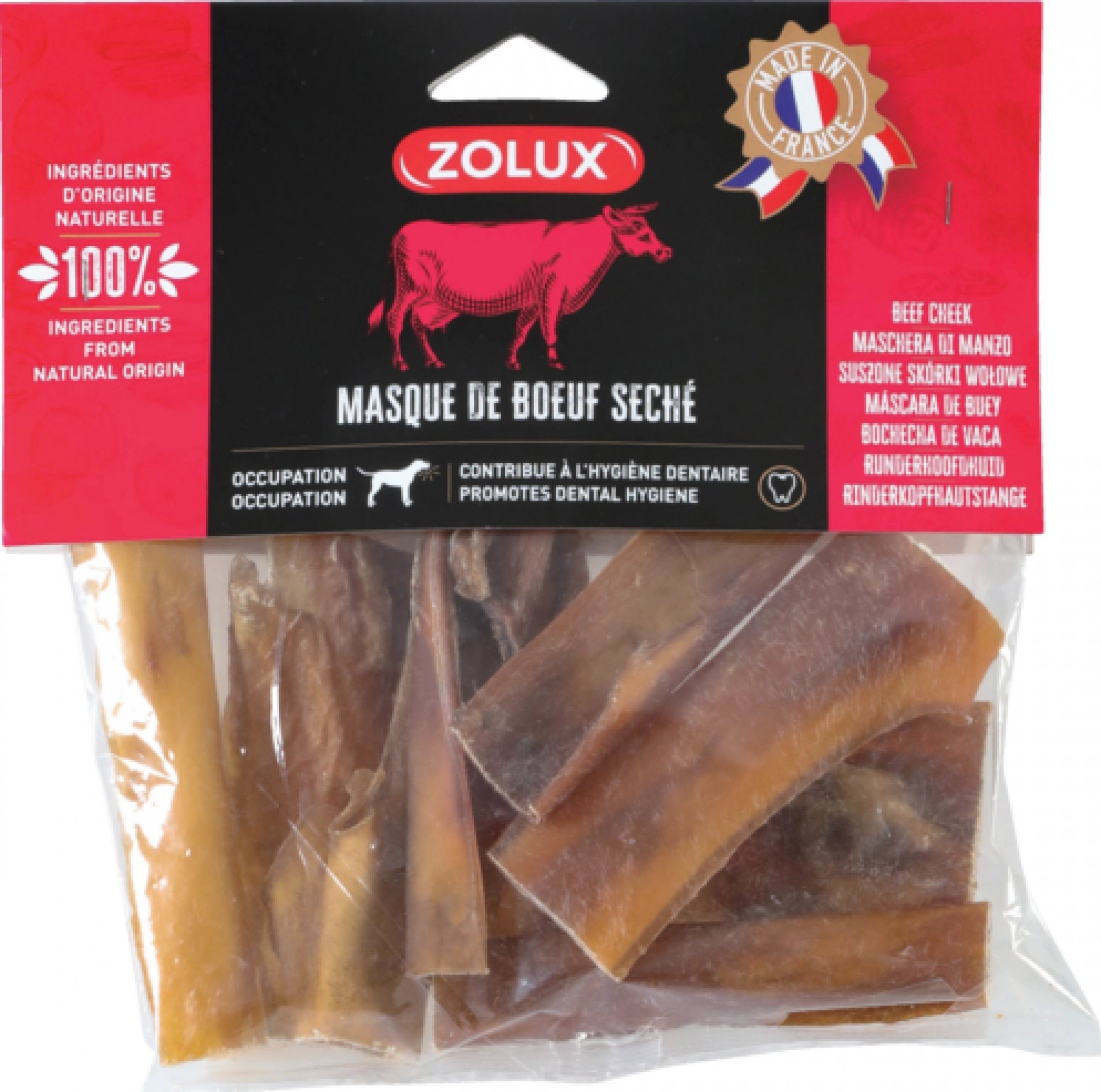 Zolux ZOLUX Suszona skóra wołowa 200 g