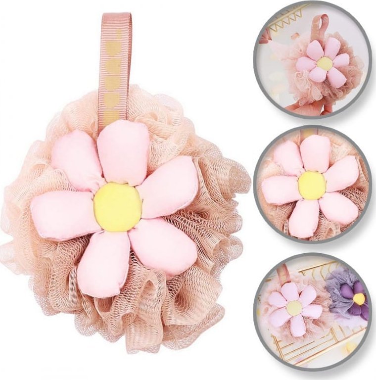 eCarla Szczotka gąbka do mycia ciała SWEETY na mokro XL 15cm GB14R