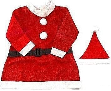 Strój Pani Mikołajowej welurowy 7-9lat