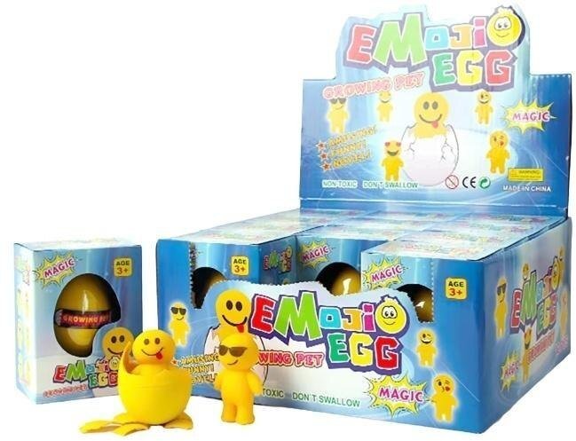 Emojio egg growing pet, rosnący emotek w jajku