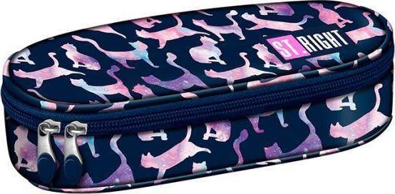 Piórnik St. Majewski Piórnik Cosmic cats granatowy (ST.RIGHT PC-01)