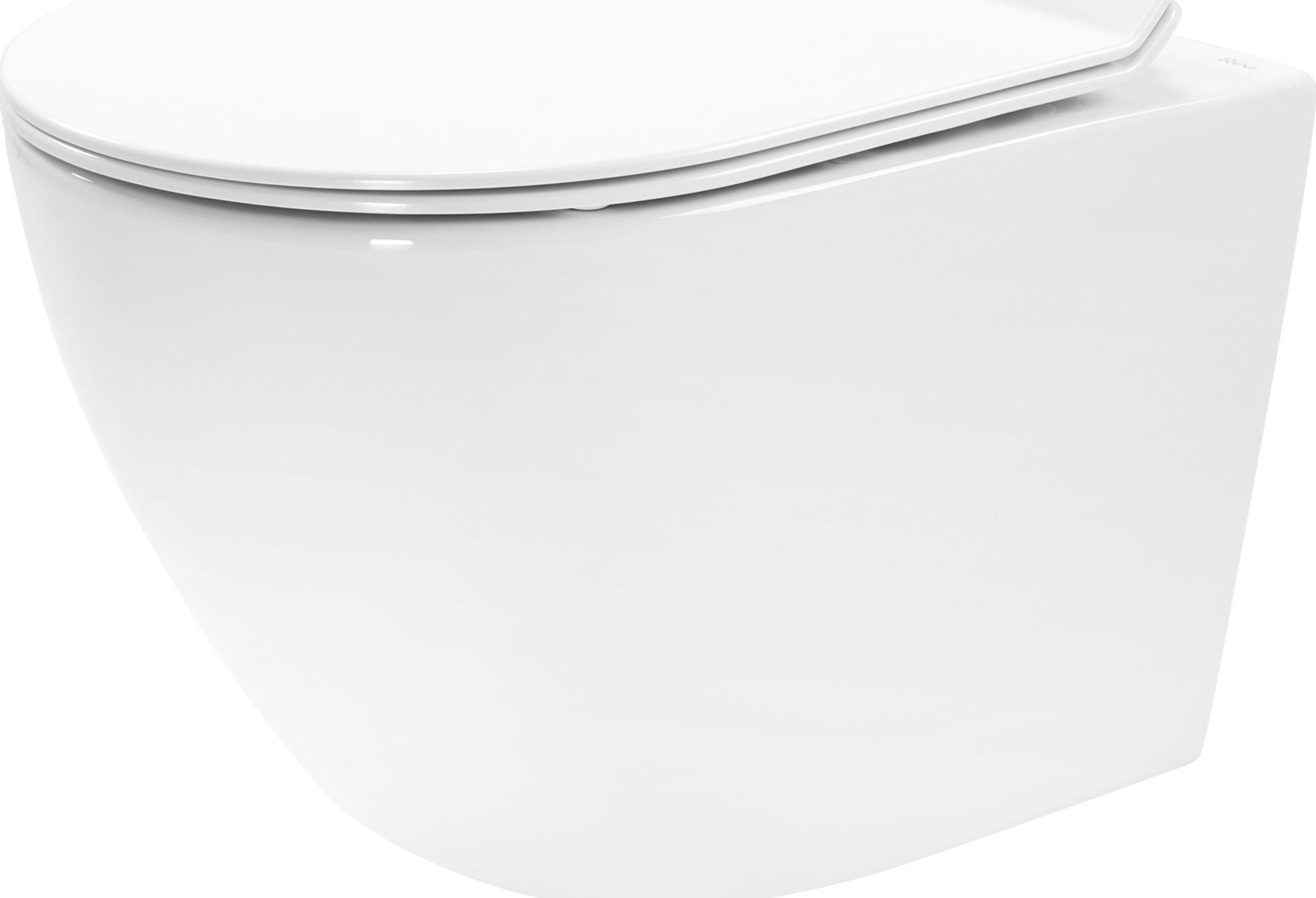 Miska WC Rea REA-C1450 MISKA WC WISZĄCA CARTER 18 CM RIMLESS Z DESKĄ DUROPLAST SLIM WOLNOOP. ZAWIAS. METAL // CE.REA.MW-CARTER-RIMLESS