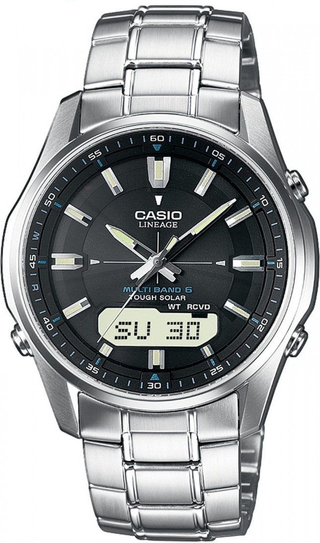 Zegarek Casio Zegarek Casio LCW-M100DSE-1AER Solar Szafir Wave Ceptor