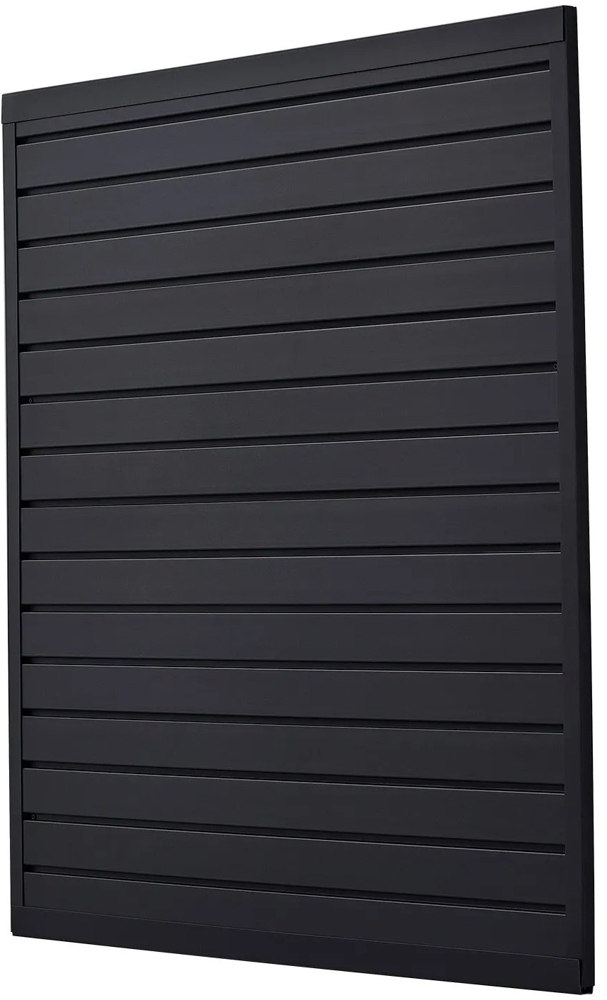 Panele ścienne PVC 120x120 cm modułowe czarne do garażu i wystaw