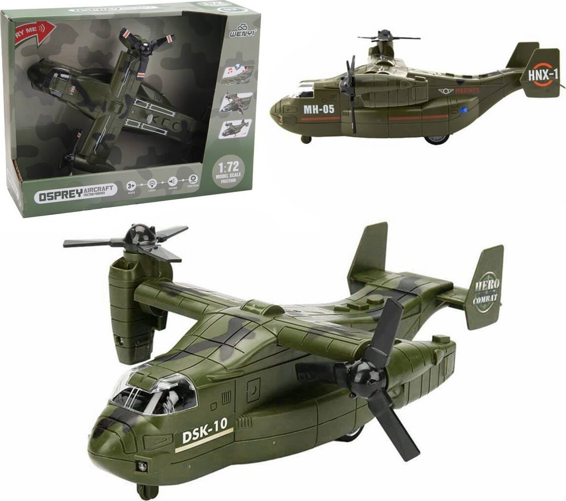 Trifox HELIKOPTER WOJSKOWY ŚWIATŁO I DŹWIĘK