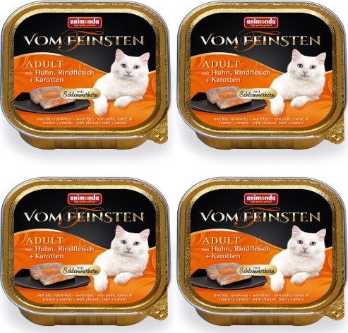 Animonda ANIMONDA Cat Vom Feinsten adult Adult z nadzieniem: Kurczak, wołowina i marchewka 32x100g SUPER CENA